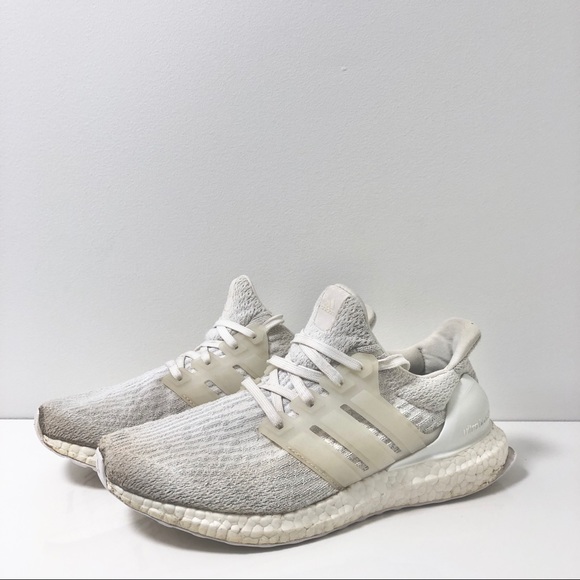 ADIDAS ULTRA BOOST 5.0 TRIPLE WHITE SNEAKERS - Picture 3 of 6
